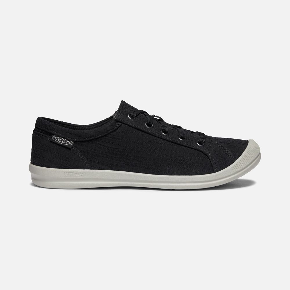 Zapatos de lona Keen Mexico Negros - Mujer Lorelai Hemp Sneaker - RO2308156